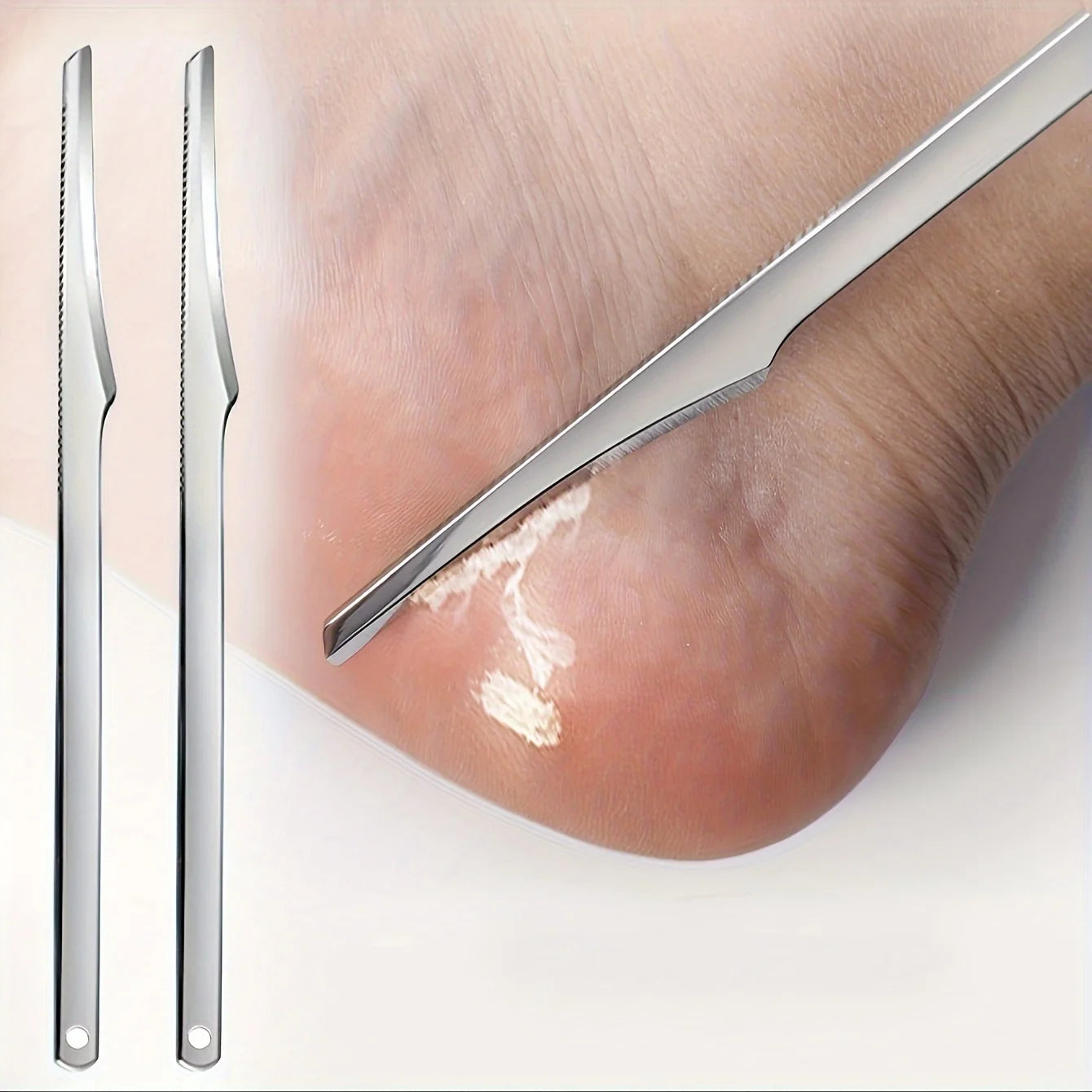 Kit de pedicura profesional de acero inoxidable: lima para pies y cuchillos de 1 a 6 piezas