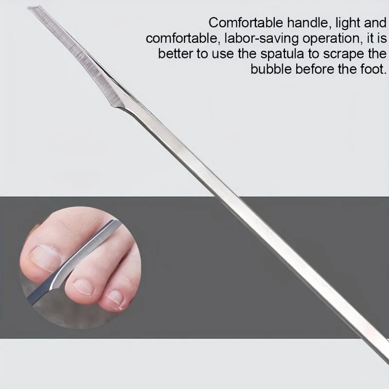 Kit de pedicura profesional de acero inoxidable: lima para pies y cuchillos de 1 a 6 piezas