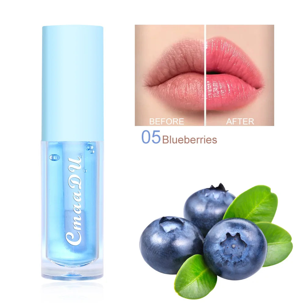 Huile hydratante pour lèvres – Baies nourrissantes, effet repulpant & brillance intense