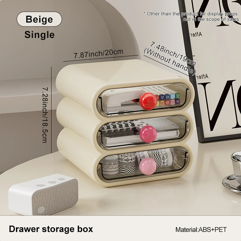 Caja de almacenamiento de maquillaje UFORU: gran capacidad con cajones extraíbles y diseño elegante