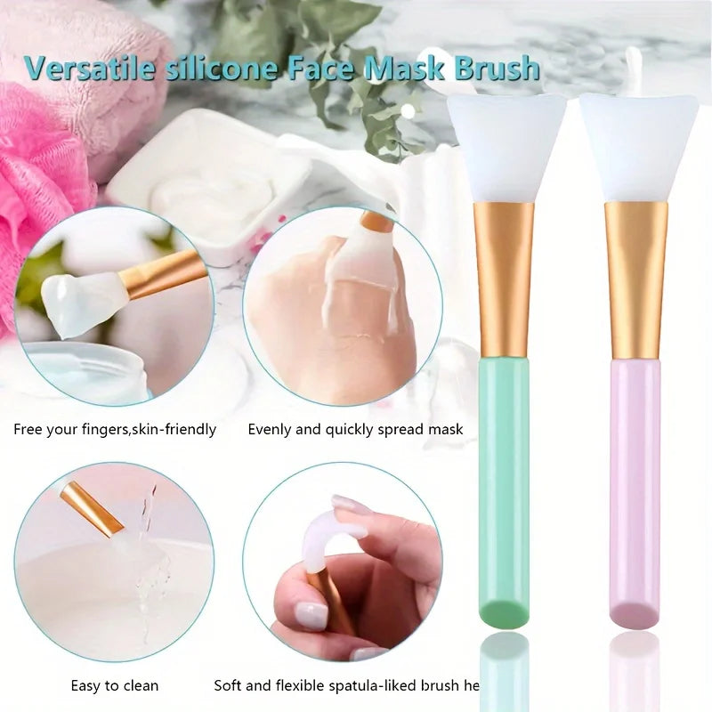 🧴 Set de 6 cepillos faciales: cuidado suave y exfoliante