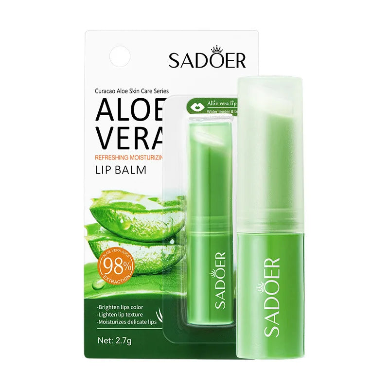 Bálsamo labial de aloe vera SADOER: nutritivo, hidratante y reparador