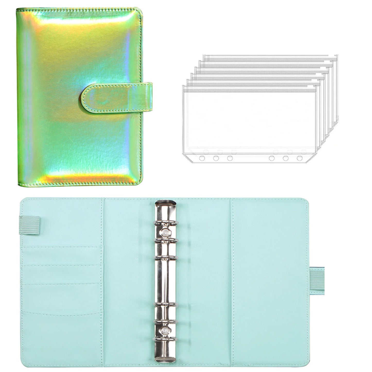 đ° Classeur Budget A6 Holographique â Pochette ZippĂ©e pour Ăpargne & Organisation