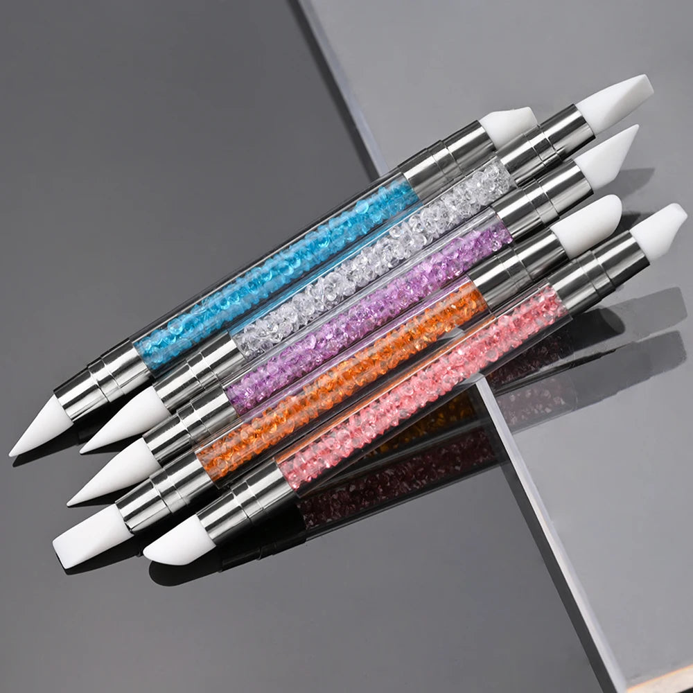 Pinceles finos para decoración de uñas: juego de 5 para líneas y decoraciones precisas