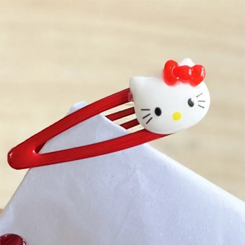 Dúo de pasadores Kawaii de Hello Kitty: accesorios adorables para niñas