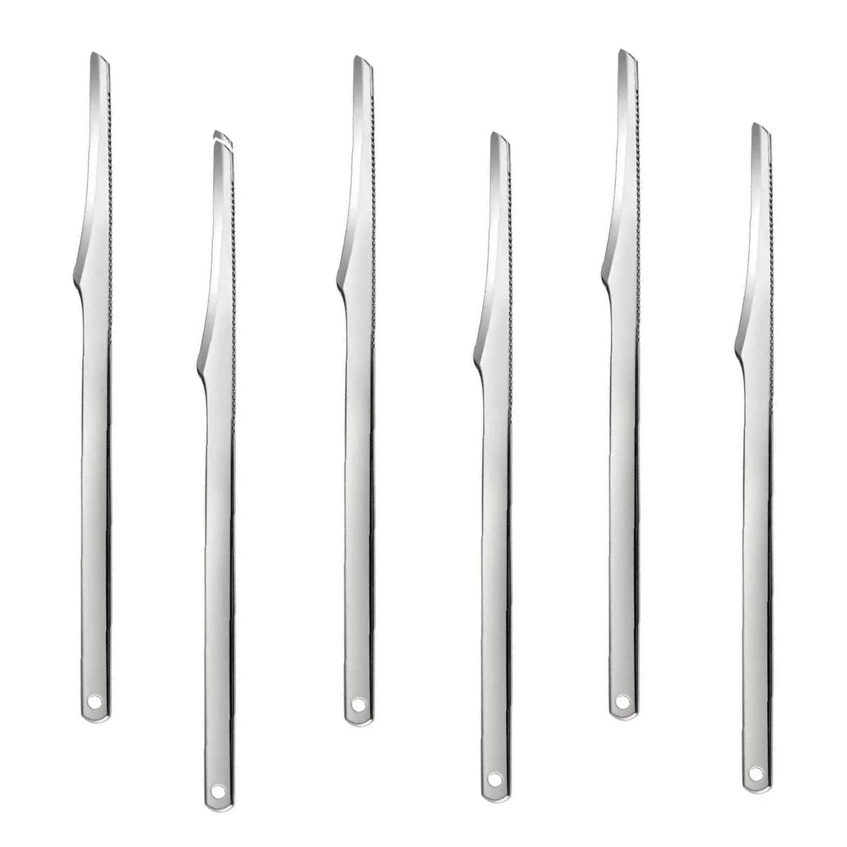 Kit de pedicura profesional de acero inoxidable: lima para pies y cuchillos de 1 a 6 piezas