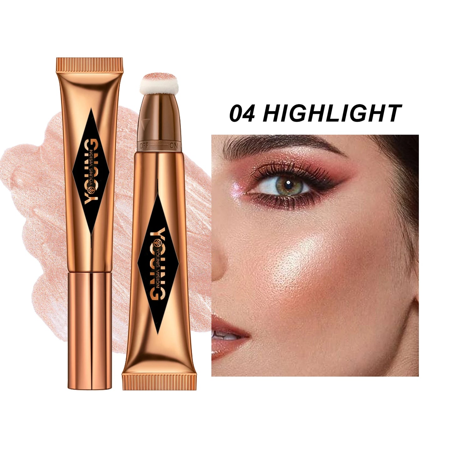 ✨ YOUNG VISION – Rubor en polvo y lápiz labial líquido, 6 tonos para elegir