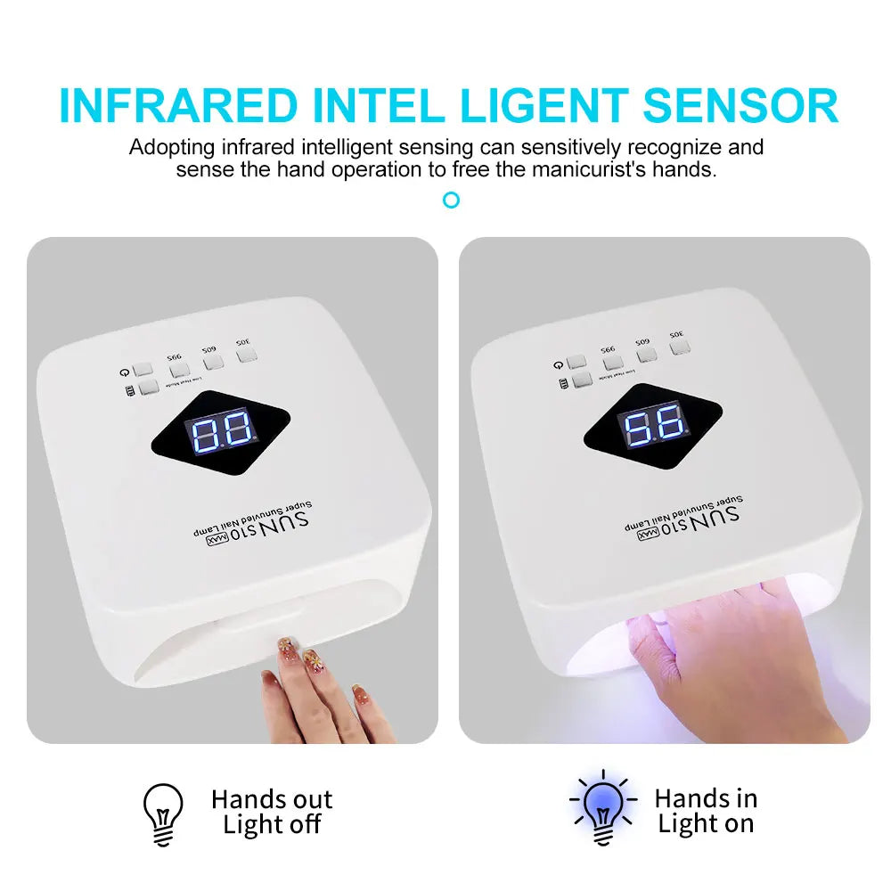 Lámpara de uñas UV/LED recargable: inalámbrica y profesional