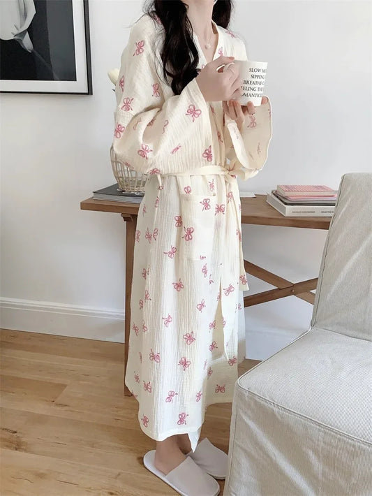 Robe de Chambre Femme – Style Japonais motif 🎀