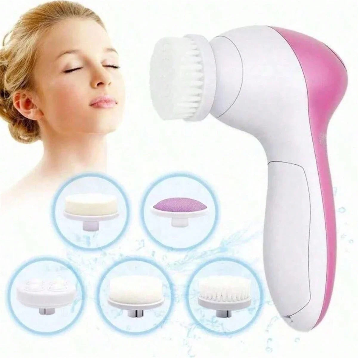 Cepillo eléctrico de limpieza facial – Exfoliación y cuidado sónico