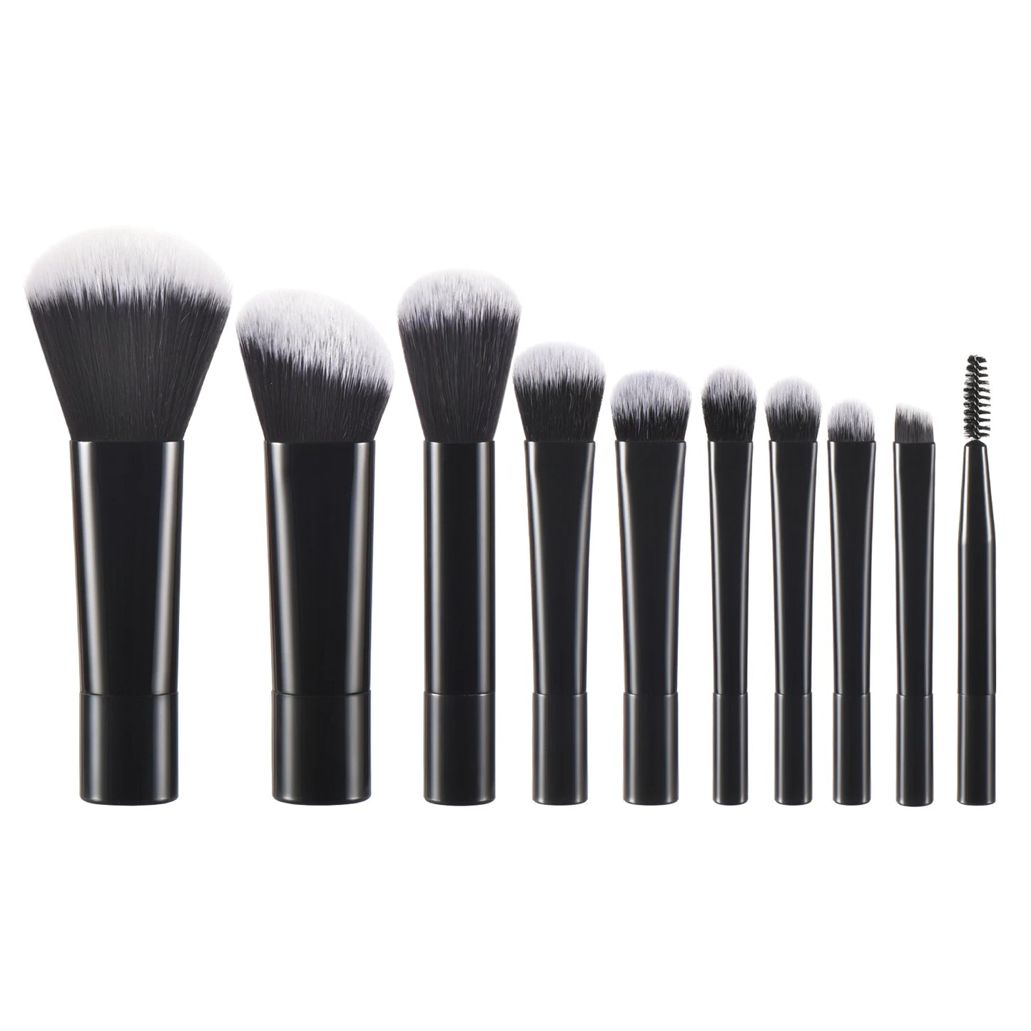 💗 Mini juego de brochas de maquillaje rosa – Tamaño de viaje