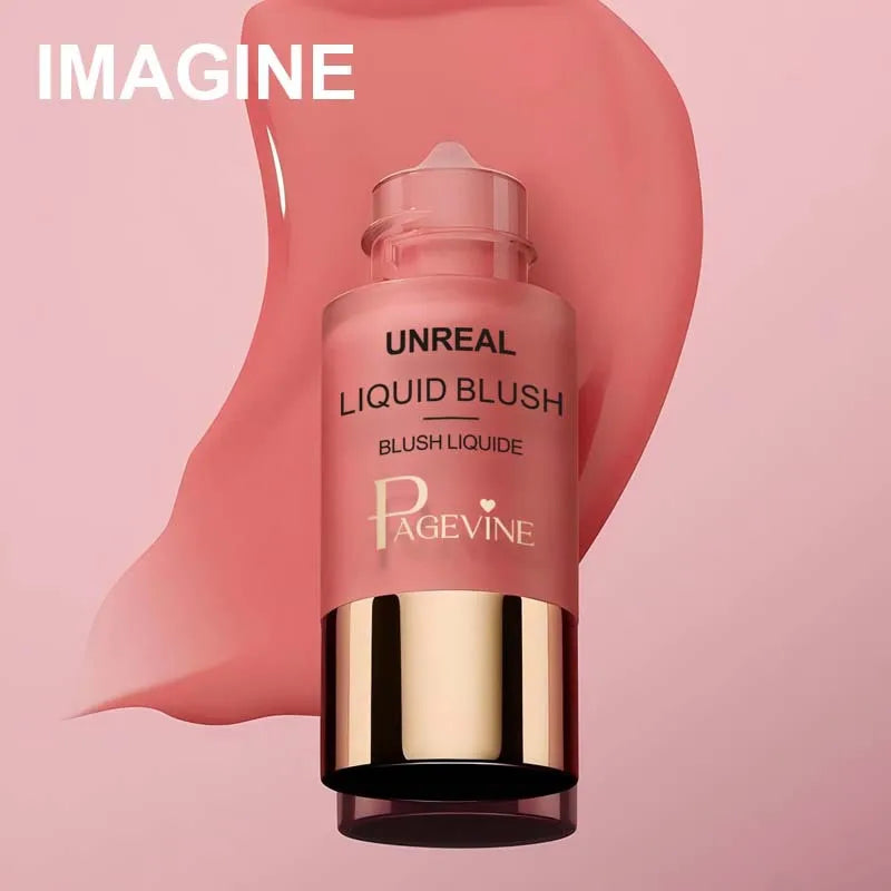 💗 Rubor líquido de larga duración: ligero, natural y fácil de aplicar.