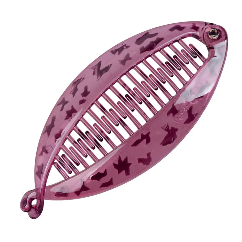 Pinza para el pelo grande con forma de pez: estilo perezoso chic