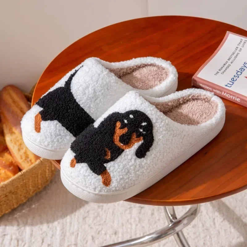 Chaussons Femme Peluche - imprimé 🐶