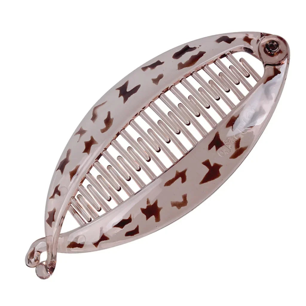 Pinza para el pelo grande con forma de pez: estilo perezoso chic