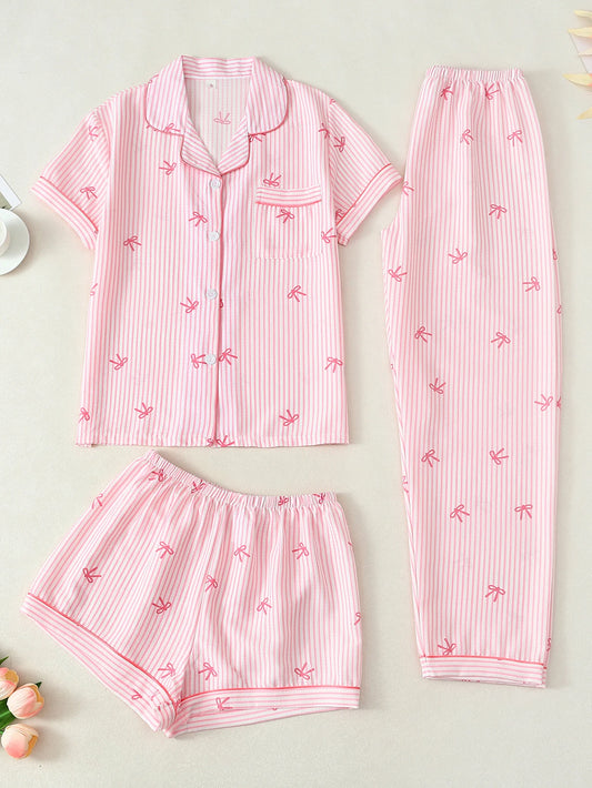 Ensembles de Pyjama - Haut Manches Courtes , Short et Pantalon 🎀