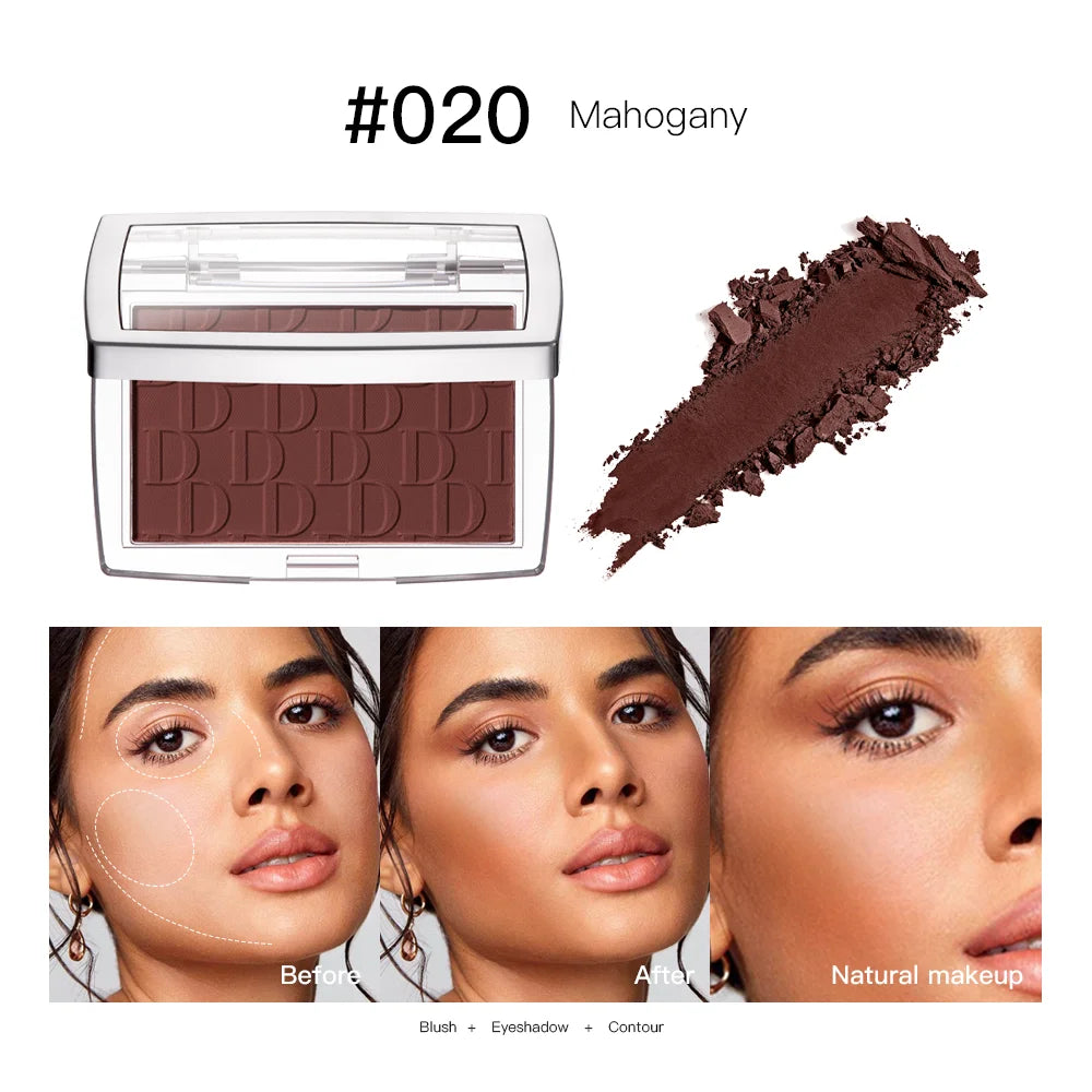 🌸 3D Embossed Blush Palette – Pink & Brown Shades, Natural Healthy Glow Effect