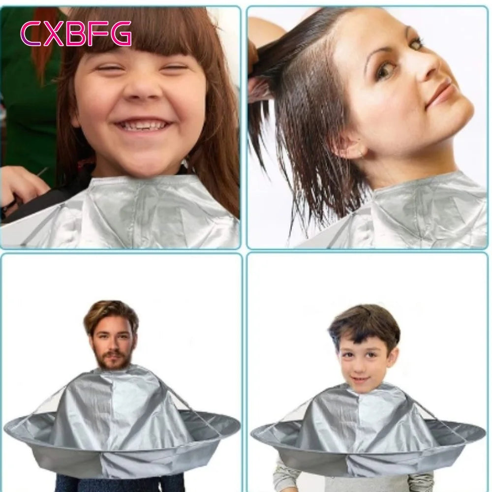 Capa de peluquería creativa: delantal de corte de pelo DIY para salón