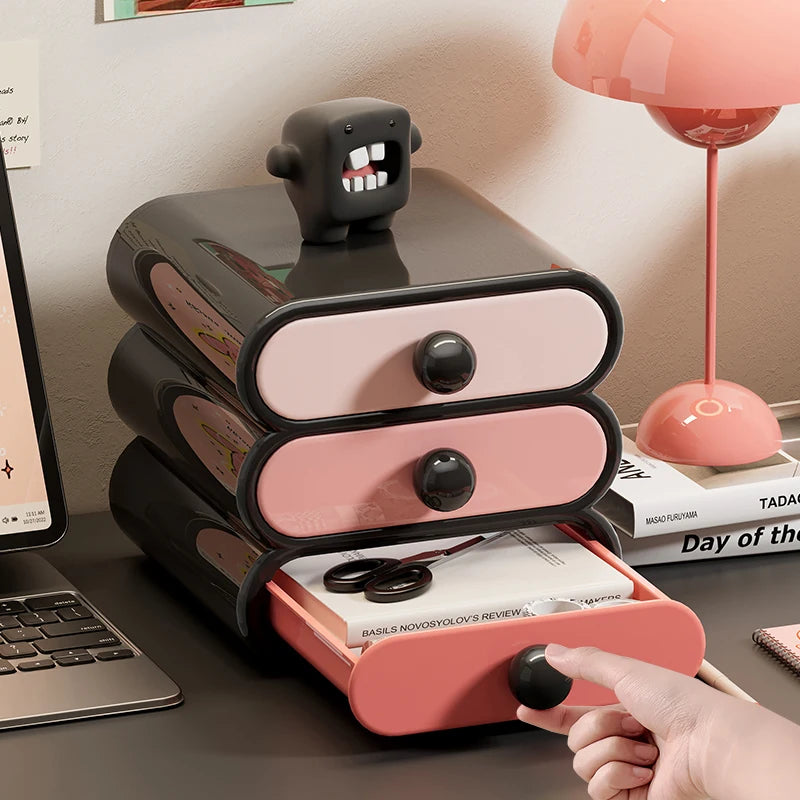 Caja de almacenamiento de maquillaje UFORU: gran capacidad con cajones extraíbles y diseño elegante