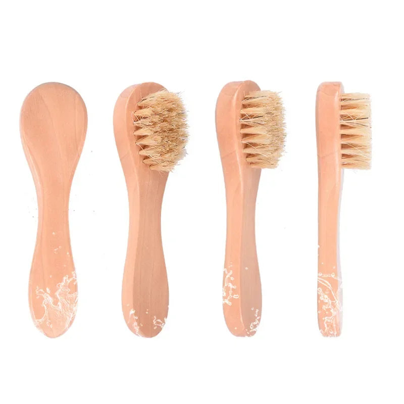 Cepillo de limpieza facial de madera: 1, 3 o 5 piezas para un cuidado profundo