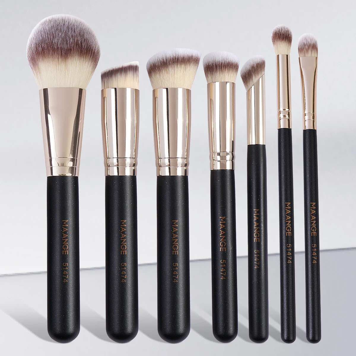 💄Set de 7 brochas de maquillaje MAANGE – Suavidad y precisión