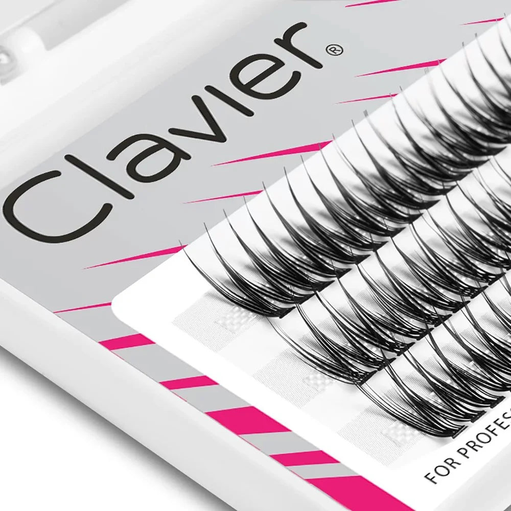 Pestañas postizas BeVShape Cluster – Rizo B, efecto natural y sedoso (10D)