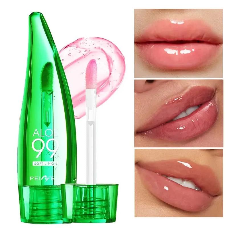 Bálsamo labial con 99 % de aloe vera: hidratación duradera y cambio de color.