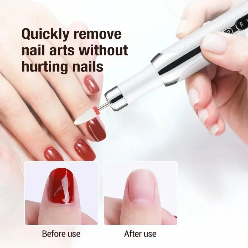 ⚙️ Kit de taladro eléctrico para uñas: manicura y pedicura profesional