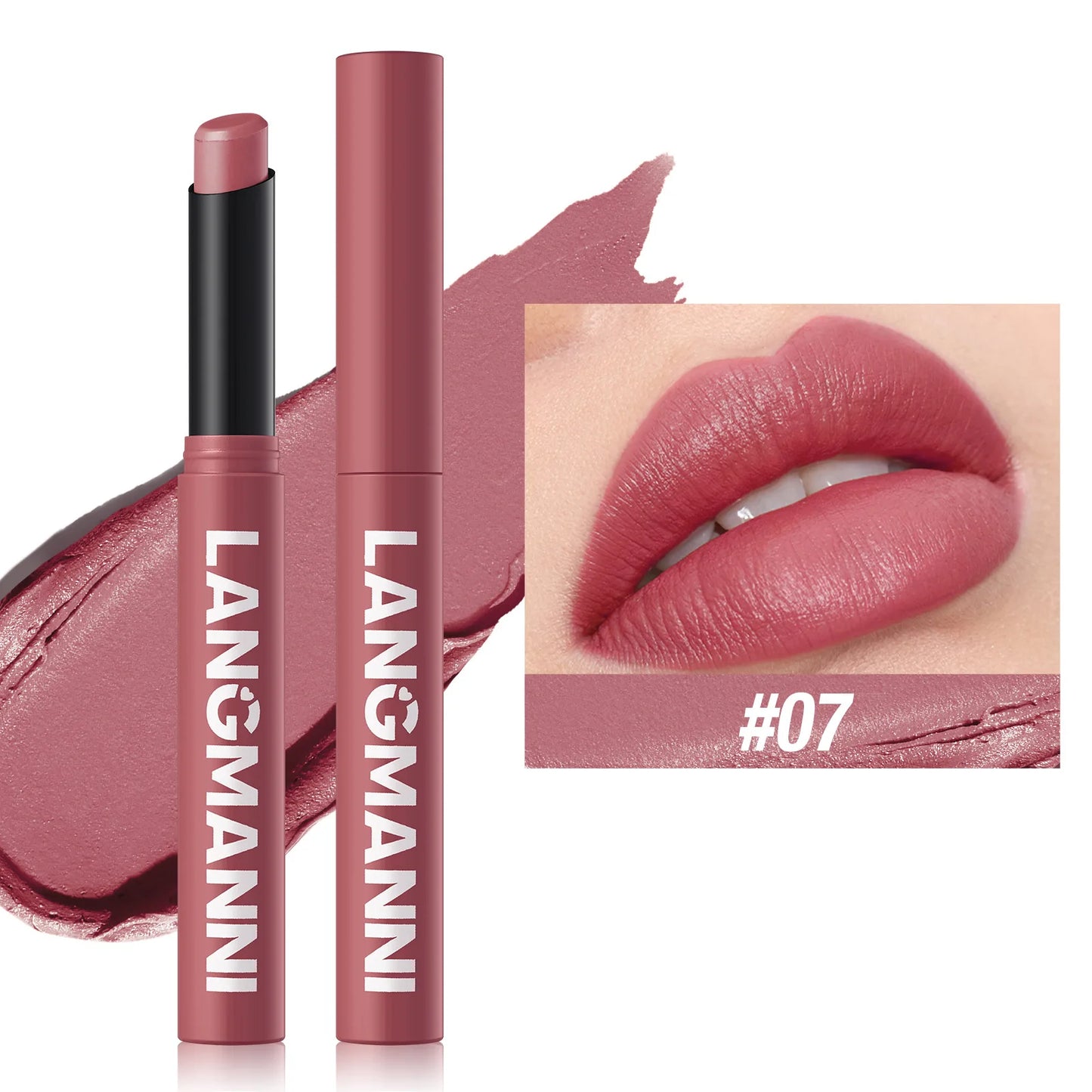 💋🖊️ Set de 12 lápices labiales mate: resistentes al agua, de larga duración y a prueba de transferencia