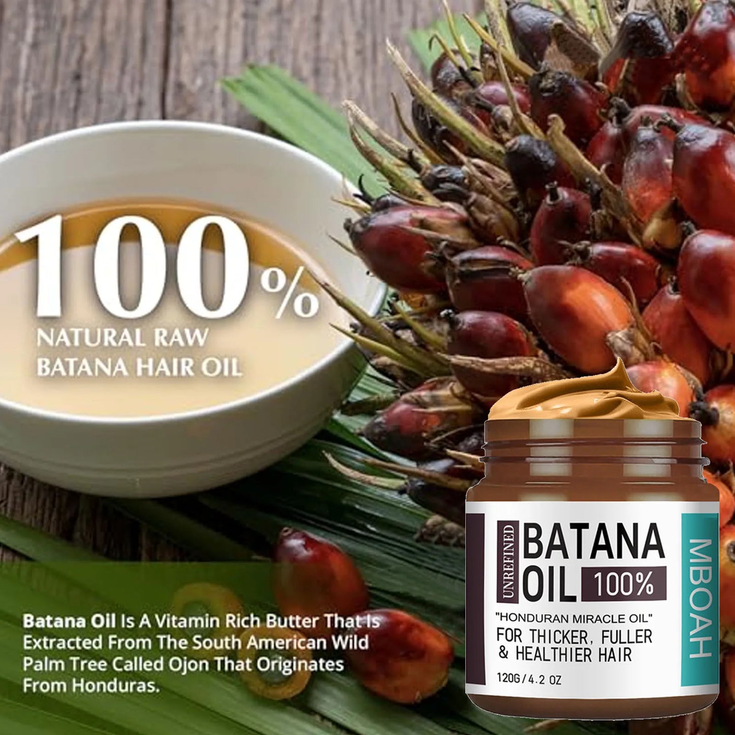 Aceite de Batana 100% Puro de Honduras – Tratamiento Nutritivo para un Cabello Más Grueso y Sedoso