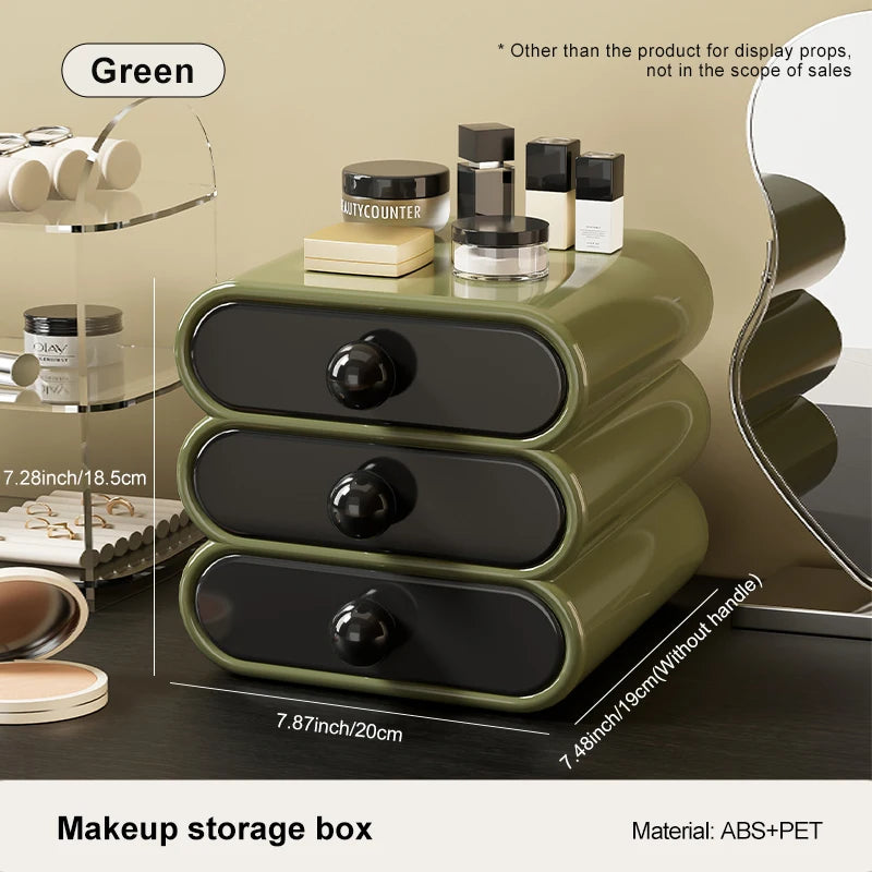 Caja de almacenamiento de maquillaje UFORU: gran capacidad con cajones extraíbles y diseño elegante