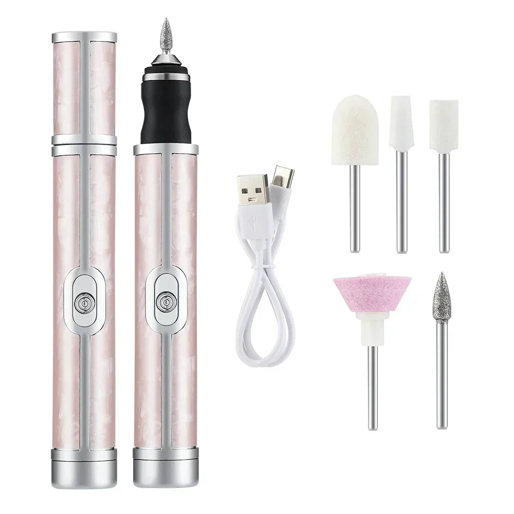 ⚙️ Kit de taladro eléctrico para uñas: manicura y pedicura profesional