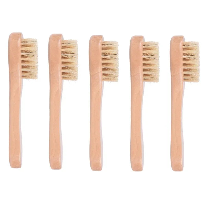 Cepillo de limpieza facial de madera: 1, 3 o 5 piezas para un cuidado profundo