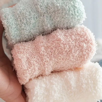 Lot de Chaussettes - En Polaire Corails Uni