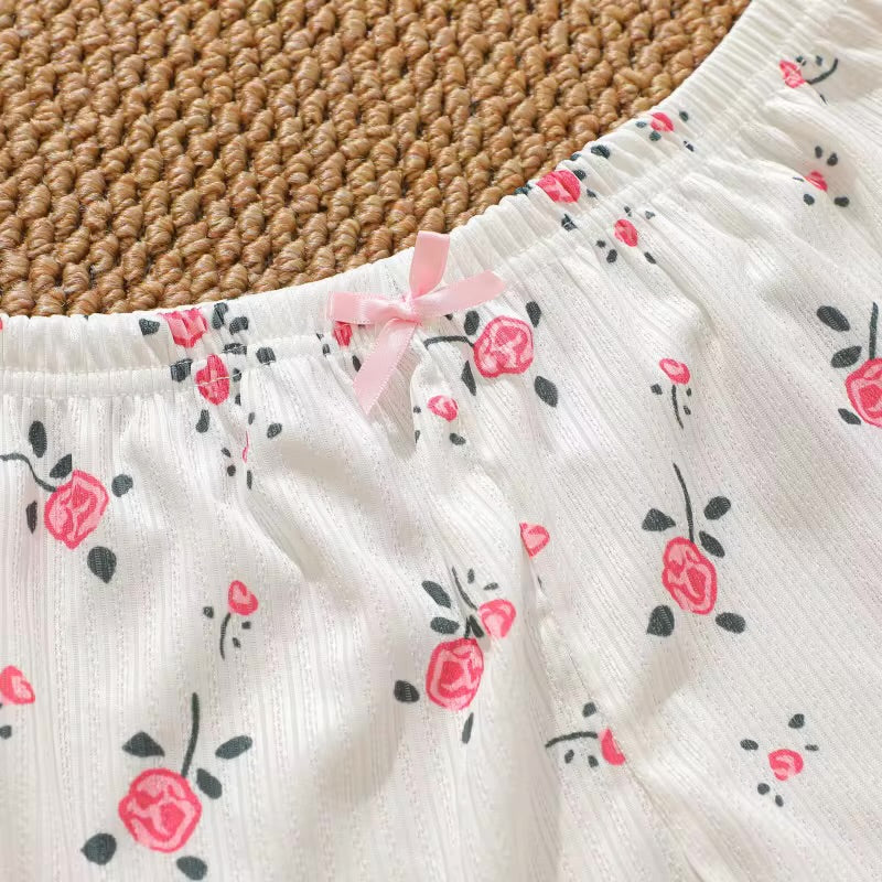 Pyjama - Haut camisole à bretelles et short assorti 🌷