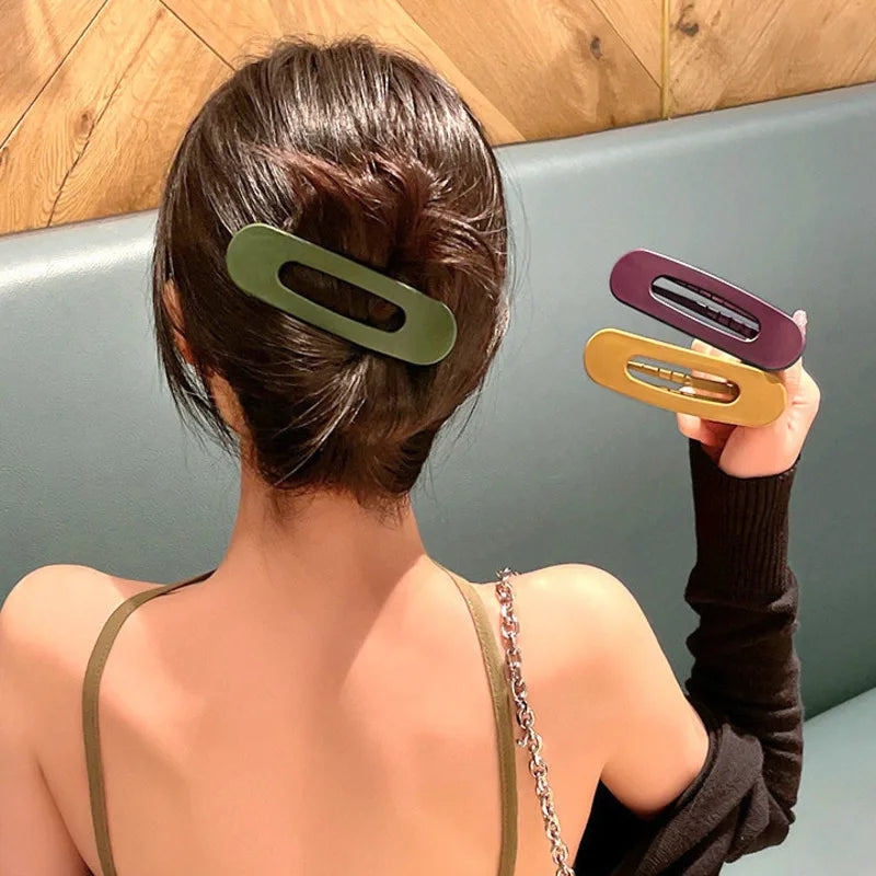 Pince à Cheveux Femme - Grande Barette Uni Variés
