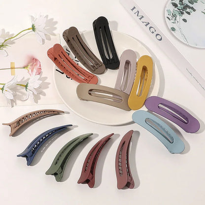 Pince à Cheveux Femme - Grande Barette Uni Variés