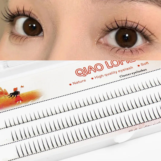 👁️ 120 grupos de pestañas naturales en forma de V: extensiones fáciles para las pestañas inferiores