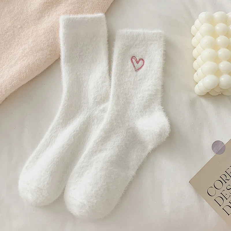 Women's Thermal Velvet Socks – Soft patterned socks 🩷
