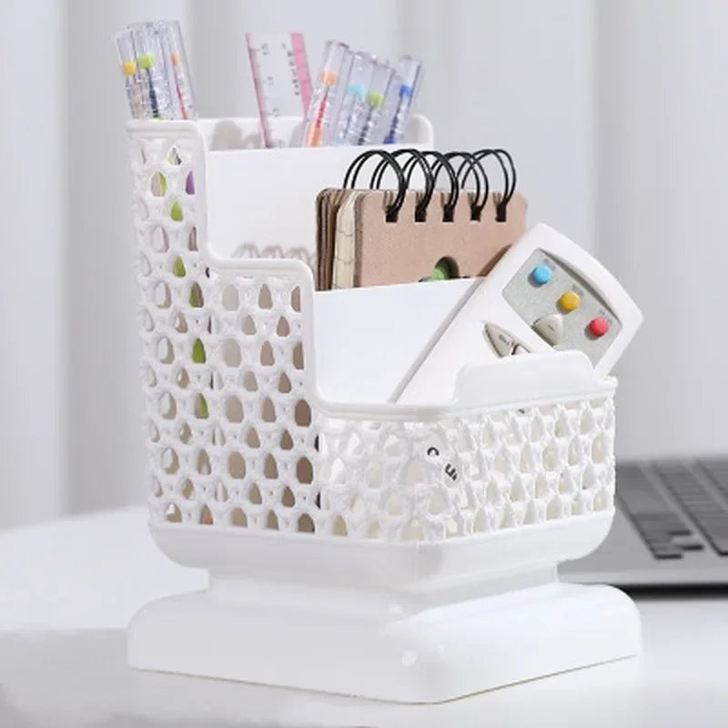 📚✨ Boîte de Rangement Polyvalente – Organisateur Bureau & Maquillage 🖊️💄
