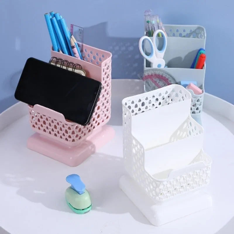 📚✨ Boîte de Rangement Polyvalente – Organisateur Bureau & Maquillage 🖊️💄