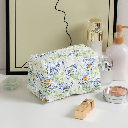 Trousse Maquillage Femme – Grande Capacité Compacte avec Fermeture Zip💐