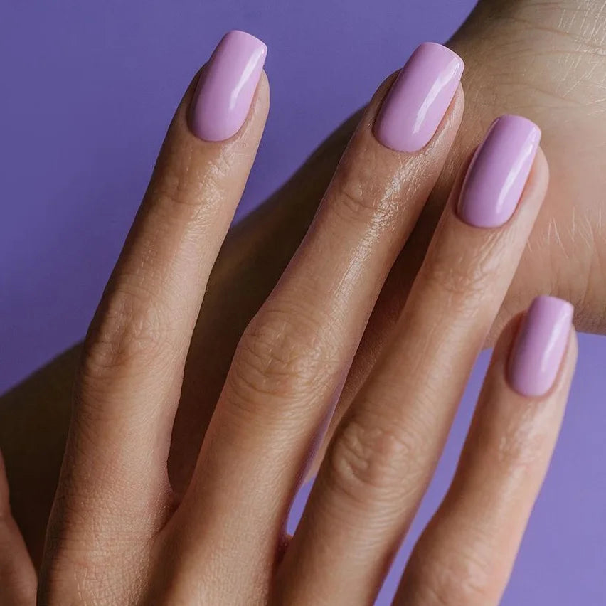 💅 Set de 24 uñas postizas cuadradas cortas – Colores pastel y brillantes