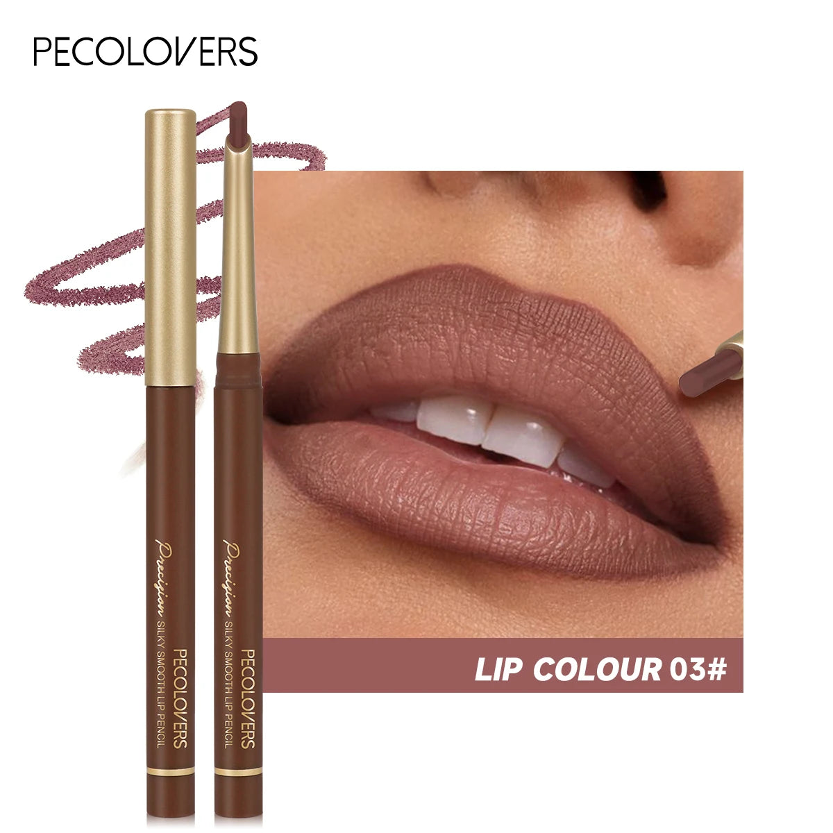 💄 Crayons à lèvres mats 6 couleurs – Contour naturel et longue tenue