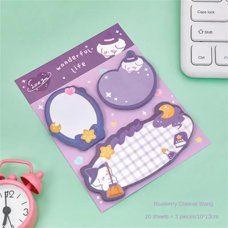 📌 Cartoon sticky notepads 60 stickies