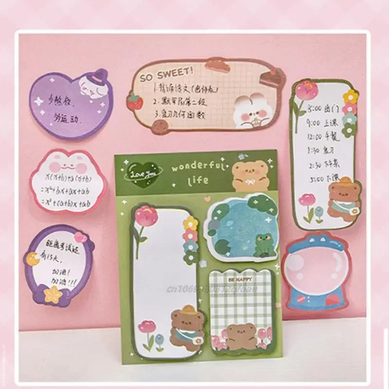 📌 Cartoon sticky notepads 60 stickies