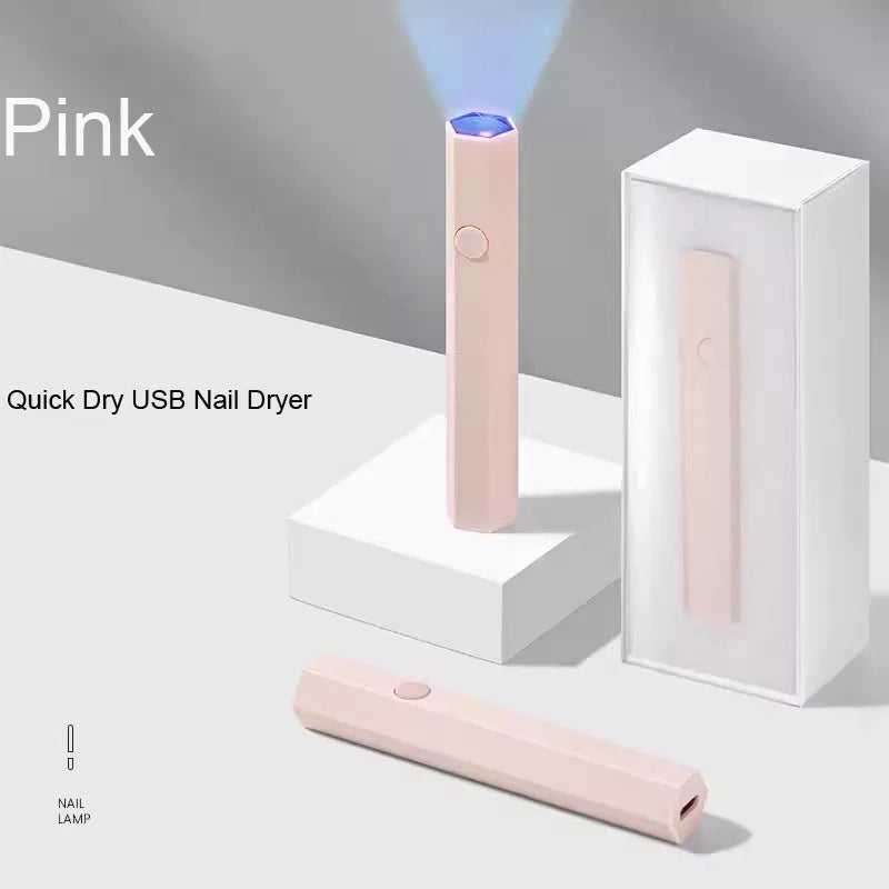 Mini lámpara de uñas UV/LED: portátil y recargable por USB