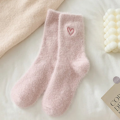 Women's Thermal Velvet Socks – Soft patterned socks 🩷