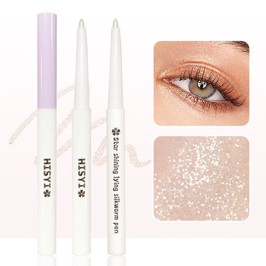 Crayon 2-en-1 HISYI Effet “Lying Silkworm” – Illuminateur & Eyeliner Liquide 3D Waterproof