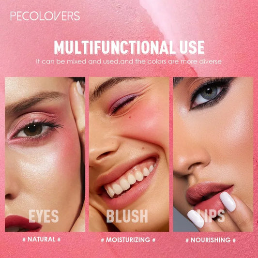 Blush crème 4 couleurs – Format push-pull, effet rosé naturel & waterproof